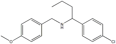[1-(4-chlorophenyl)butyl][(4-methoxyphenyl)methyl]amine 구조식 이미지