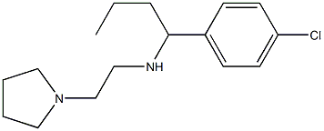 [1-(4-chlorophenyl)butyl][2-(pyrrolidin-1-yl)ethyl]amine 구조식 이미지