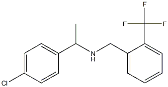 [1-(4-chlorophenyl)ethyl]({[2-(trifluoromethyl)phenyl]methyl})amine Structure