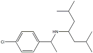 [1-(4-chlorophenyl)ethyl](2,6-dimethylheptan-4-yl)amine Structure