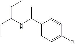 [1-(4-chlorophenyl)ethyl](pentan-3-yl)amine Structure