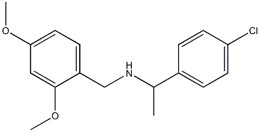 [1-(4-chlorophenyl)ethyl][(2,4-dimethoxyphenyl)methyl]amine 구조식 이미지