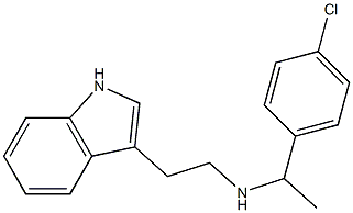 [1-(4-chlorophenyl)ethyl][2-(1H-indol-3-yl)ethyl]amine Structure