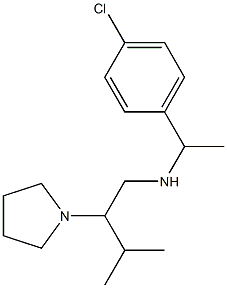 [1-(4-chlorophenyl)ethyl][3-methyl-2-(pyrrolidin-1-yl)butyl]amine Structure