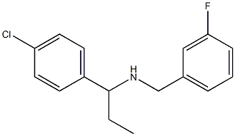 [1-(4-chlorophenyl)propyl][(3-fluorophenyl)methyl]amine Structure