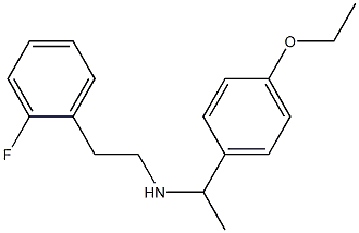 [1-(4-ethoxyphenyl)ethyl][2-(2-fluorophenyl)ethyl]amine 구조식 이미지