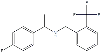 [1-(4-fluorophenyl)ethyl]({[2-(trifluoromethyl)phenyl]methyl})amine 구조식 이미지