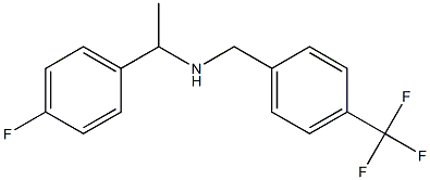[1-(4-fluorophenyl)ethyl]({[4-(trifluoromethyl)phenyl]methyl})amine 구조식 이미지