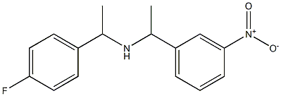 [1-(4-fluorophenyl)ethyl][1-(3-nitrophenyl)ethyl]amine 구조식 이미지
