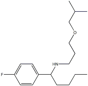 [1-(4-fluorophenyl)pentyl][3-(2-methylpropoxy)propyl]amine Structure