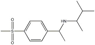 [1-(4-methanesulfonylphenyl)ethyl](3-methylbutan-2-yl)amine Structure