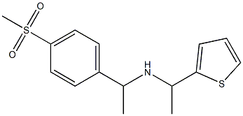 [1-(4-methanesulfonylphenyl)ethyl][1-(thiophen-2-yl)ethyl]amine 구조식 이미지