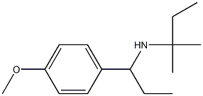 [1-(4-methoxyphenyl)propyl](2-methylbutan-2-yl)amine Structure