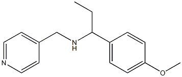 [1-(4-methoxyphenyl)propyl](pyridin-4-ylmethyl)amine 구조식 이미지