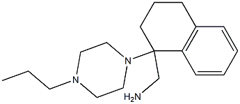 [1-(4-propylpiperazin-1-yl)-1,2,3,4-tetrahydronaphthalen-1-yl]methanamine 구조식 이미지