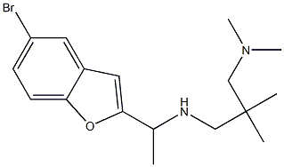 [1-(5-bromo-1-benzofuran-2-yl)ethyl]({2-[(dimethylamino)methyl]-2-methylpropyl})amine Structure