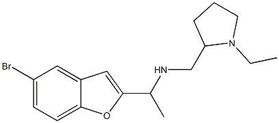 [1-(5-bromo-1-benzofuran-2-yl)ethyl][(1-ethylpyrrolidin-2-yl)methyl]amine Structure