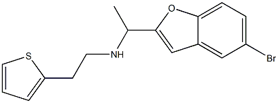 [1-(5-bromo-1-benzofuran-2-yl)ethyl][2-(thiophen-2-yl)ethyl]amine Structure