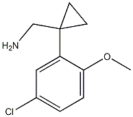 [1-(5-chloro-2-methoxyphenyl)cyclopropyl]methanamine 구조식 이미지
