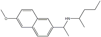 [1-(6-methoxynaphthalen-2-yl)ethyl](pentan-2-yl)amine 구조식 이미지