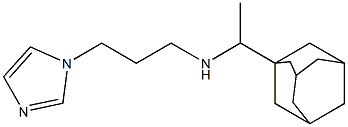 [1-(adamantan-1-yl)ethyl][3-(1H-imidazol-1-yl)propyl]amine Structure