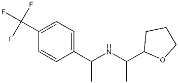 [1-(oxolan-2-yl)ethyl]({1-[4-(trifluoromethyl)phenyl]ethyl})amine 구조식 이미지