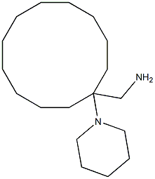 [1-(piperidin-1-yl)cyclododecyl]methanamine Structure