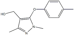 [1,3-dimethyl-5-(4-methylphenoxy)-1H-pyrazol-4-yl]methanol 구조식 이미지