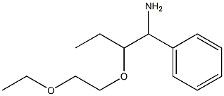 [1-amino-2-(2-ethoxyethoxy)butyl]benzene 구조식 이미지