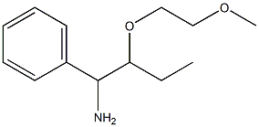 [1-amino-2-(2-methoxyethoxy)butyl]benzene Structure