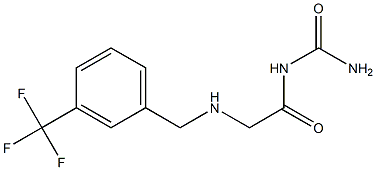 [2-({[3-(trifluoromethyl)phenyl]methyl}amino)acetyl]urea Structure