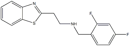 [2-(1,3-benzothiazol-2-yl)ethyl][(2,4-difluorophenyl)methyl]amine Structure