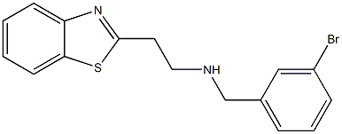 [2-(1,3-benzothiazol-2-yl)ethyl][(3-bromophenyl)methyl]amine 구조식 이미지