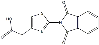 [2-(1,3-dioxo-1,3-dihydro-2H-isoindol-2-yl)-1,3-thiazol-4-yl]acetic acid 구조식 이미지