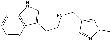 [2-(1H-indol-3-yl)ethyl][(1-methyl-1H-pyrazol-4-yl)methyl]amine 구조식 이미지