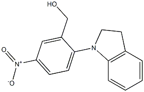 [2-(2,3-dihydro-1H-indol-1-yl)-5-nitrophenyl]methanol Structure