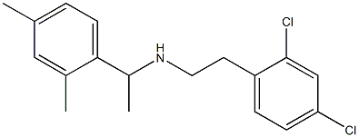 [2-(2,4-dichlorophenyl)ethyl][1-(2,4-dimethylphenyl)ethyl]amine Structure