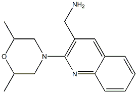 [2-(2,6-dimethylmorpholin-4-yl)quinolin-3-yl]methanamine 구조식 이미지