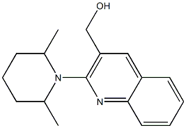 [2-(2,6-dimethylpiperidin-1-yl)quinolin-3-yl]methanol 구조식 이미지