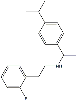 [2-(2-fluorophenyl)ethyl]({1-[4-(propan-2-yl)phenyl]ethyl})amine Structure