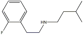 [2-(2-fluorophenyl)ethyl](3-methylbutyl)amine Structure