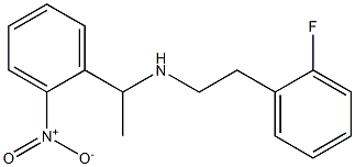 [2-(2-fluorophenyl)ethyl][1-(2-nitrophenyl)ethyl]amine 구조식 이미지