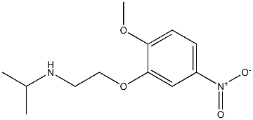 [2-(2-methoxy-5-nitrophenoxy)ethyl](propan-2-yl)amine 구조식 이미지