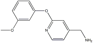 [2-(3-methoxyphenoxy)pyridin-4-yl]methylamine 구조식 이미지
