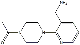 [2-(4-acetylpiperazin-1-yl)pyridin-3-yl]methylamine 구조식 이미지