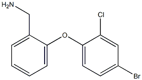 [2-(4-bromo-2-chlorophenoxy)phenyl]methanamine Structure