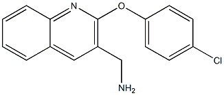 [2-(4-chlorophenoxy)quinolin-3-yl]methanamine 구조식 이미지