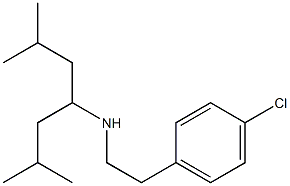 [2-(4-chlorophenyl)ethyl](2,6-dimethylheptan-4-yl)amine 구조식 이미지