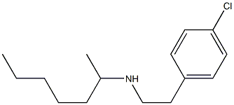 [2-(4-chlorophenyl)ethyl](heptan-2-yl)amine Structure