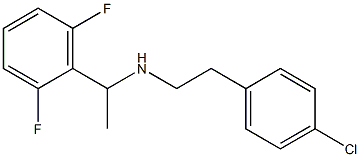 [2-(4-chlorophenyl)ethyl][1-(2,6-difluorophenyl)ethyl]amine Structure